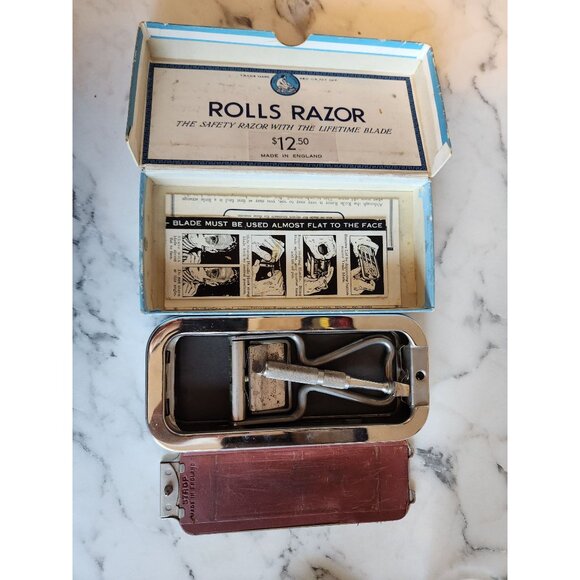 Vintage Rolls Razor Imperial No.2 Safety Razor Made In England With Case - Picture 1 of 6